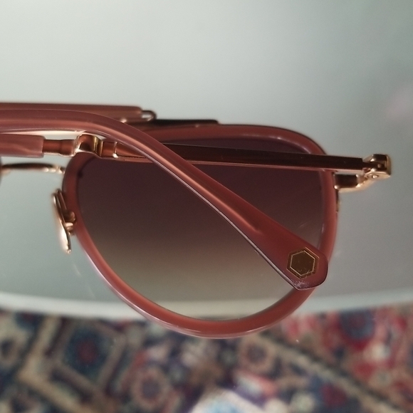 ?MR LEIGHT? Doheny SL Sunglasses ~ Aviator Rosewood NWOT main image 5